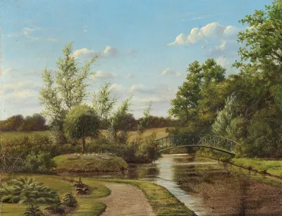 The garden at Brede on a summer day.