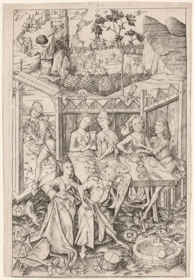The Garden of Love (Large Plate)
