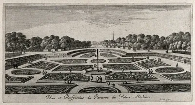 The gardens of the Palais d'Orleans