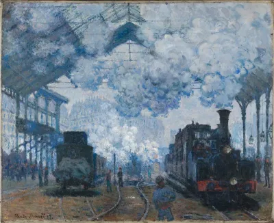 The Gare Saint Lazare: Arrival of a Train