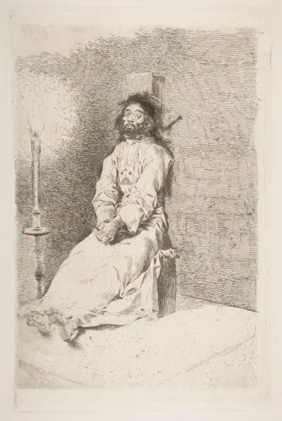 The garroted man (El agarrotado)