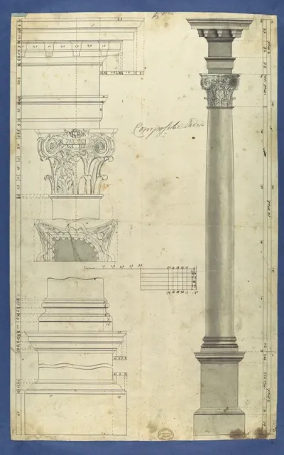 The General Proportions of the Composite Order, in Chippendale Drawings, Vol. I