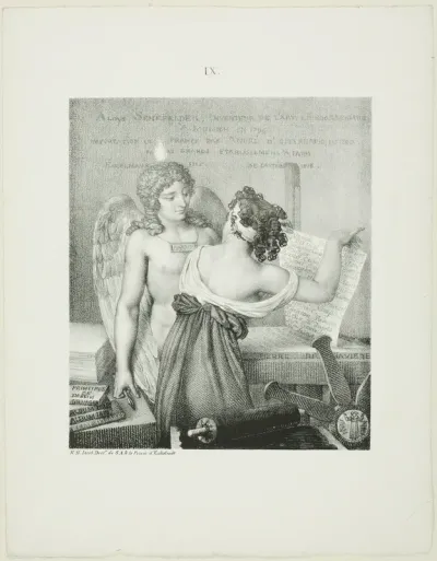The Genius of Lithography, from Alois Senefelder’s L’Art de la lithographie