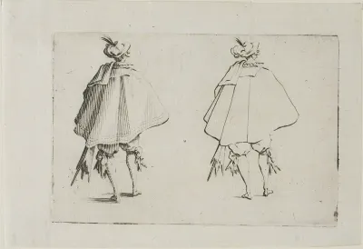The Gentleman with a Large Coat, Seen from the Back, from The Caprices