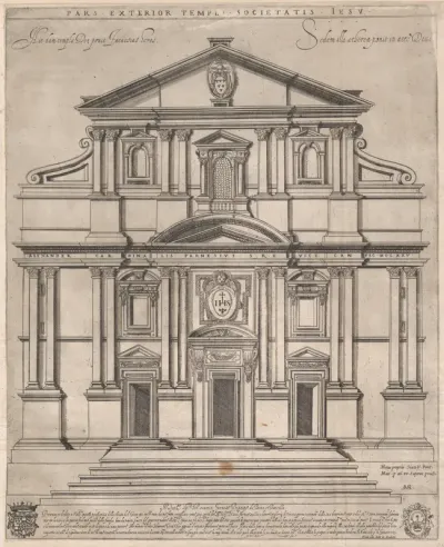 The Gesù, Rome, from "Speculum Romanae Magnificentiae"