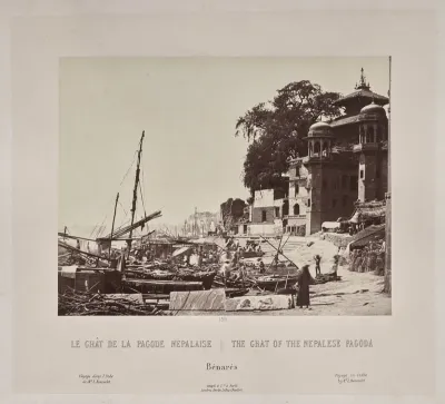 The Ghat of the Nepalese Pagoda, Bénarès