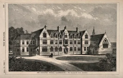 The Godolphin schools, Hammersmith, London: perspective view
