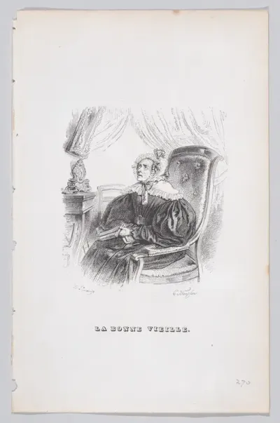 The Good Old Woman, from "The Complete Works of Béranger"