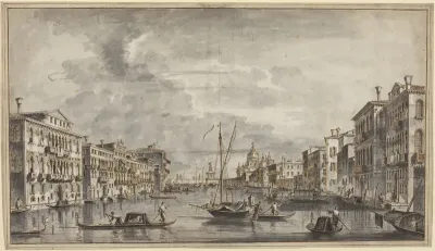 The Grand Canal Looking Toward the Salute and the Dogana