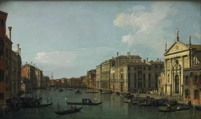 The Grand Canal, Venice, Looking South-East from San Stae to the Fabbriche Nuove di Rialto