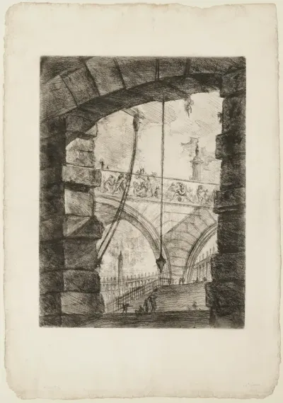The Grand Piazza, plate 4 from Imaginary Prisons