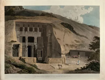 The Great Chaitya Temple on the island of Salsette, Maharashtra