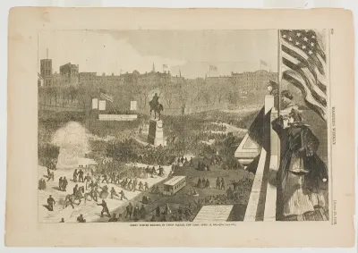 The Great Sumter Meeting in the Union Square, New York, April 11, 1863