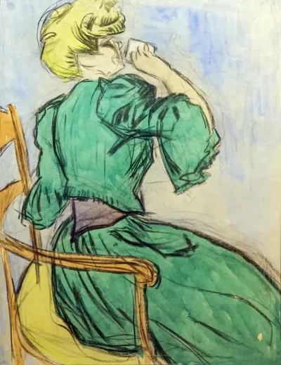 The green dress, (poster project)