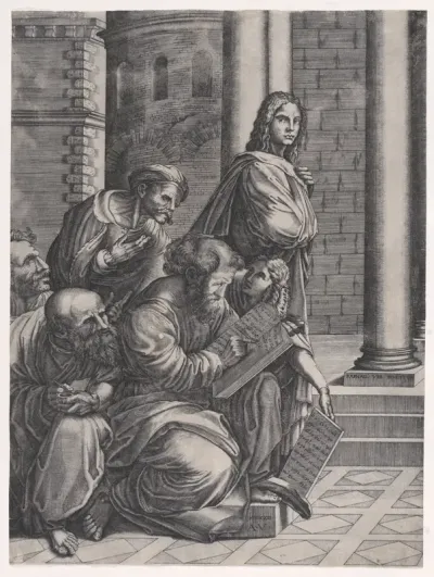 The Group, from Raphael's "School of Athens"