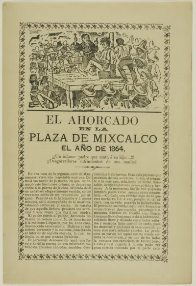 The Hanging in the Plaza of Mixcalco, the year 1864