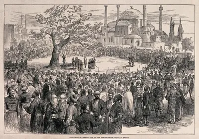 The hanging of Hassan Bey in Constantinople