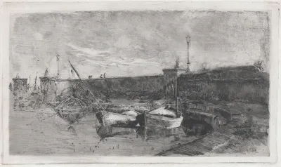 The Harbor at Viareggio [La Darsena]