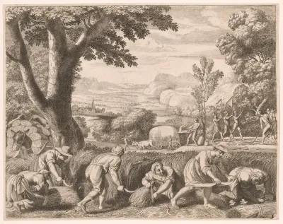 The Harvest, Plate 8 from Pastorales