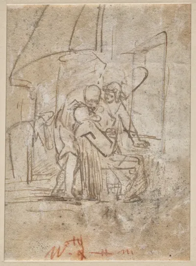 The Healing of Tobit (verso)