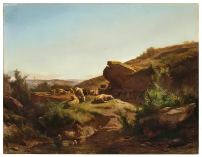 The herd resting