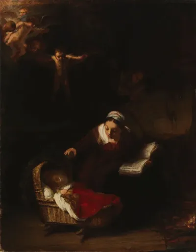 The Holy Family, copy after Rembrandt