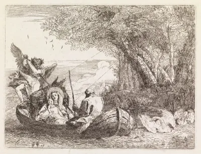 The Holy Family Crossing the Lake (The Flight into Egypt XVII)