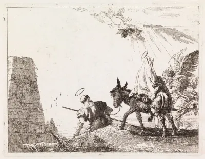 The Holy Family Passing by a Pyramid (The Flight into Egypt XX)