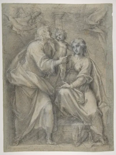 The Holy Family with Angels