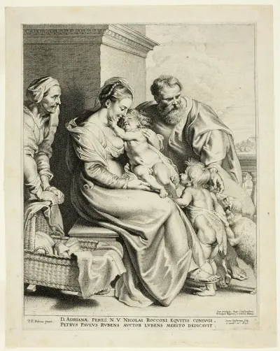 The Holy Family with Saint Elisabeth and the Infant John the Baptist