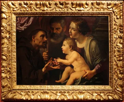 The Holy Family with Saint Francis