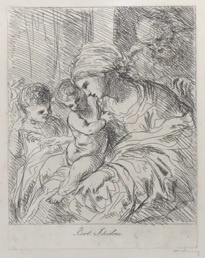 The Holy Family with Saint John the Baptist