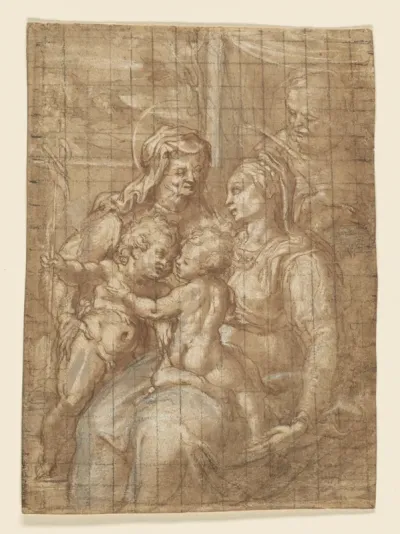 The Holy Family with Saint John the Baptist