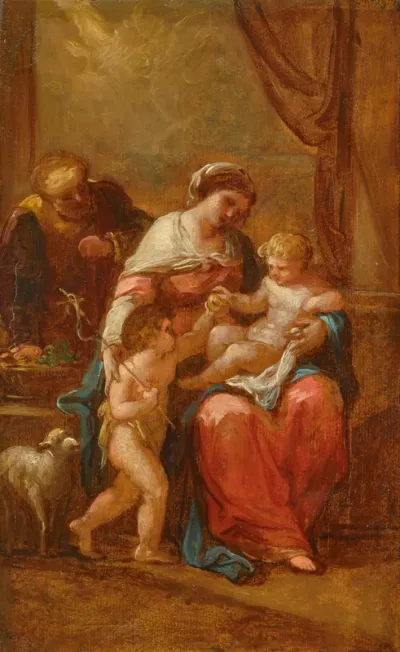 The Holy Family with Saint John the Baptist
