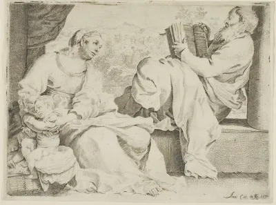 The Holy Family with Saint John the Baptist