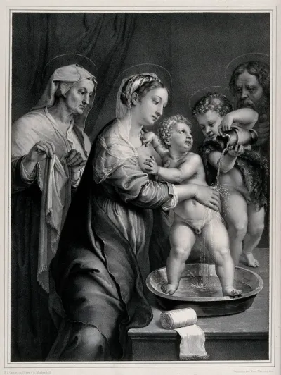The Holy Family with Saint John the Baptist and Saint Anne