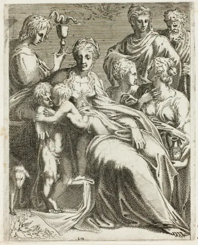 The Holy Family with Saints