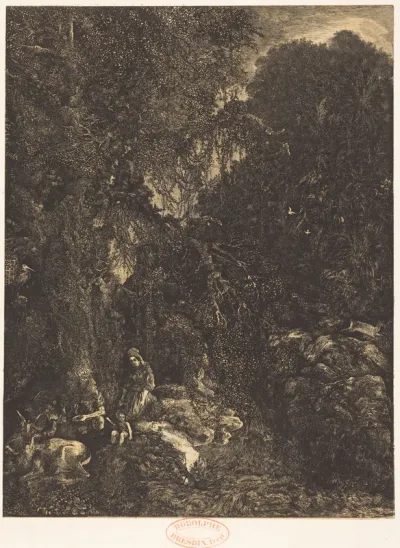 The Holy Family with the Does