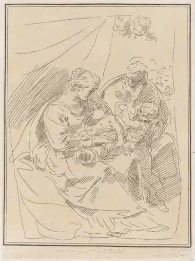 The Holy Family with the infant Saint John the Baptist