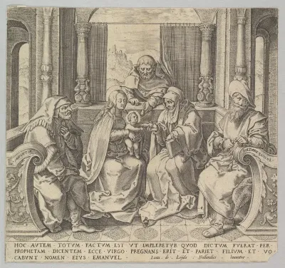 The Holy Kindred, (Virgin and Child with Joseph, Anne and Two Male Saints) (copy)