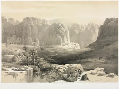 The Holy Land, Syria, Idumea, Arabia, Egypt & Nubia (Vol. III): Petra, Looking South