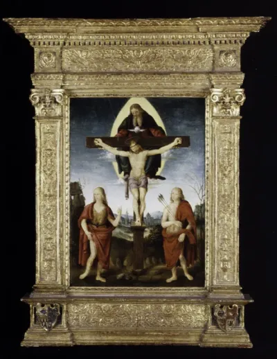 The Holy Trinity with Saint John the Baptist and Saint Sebastian