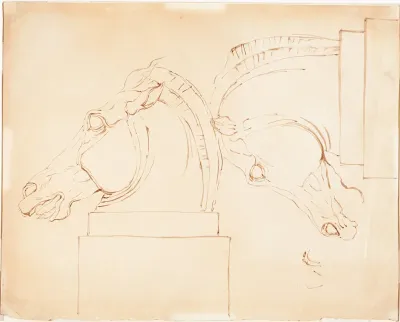 The Horse of Selene from the Elgin Marbles [recto]