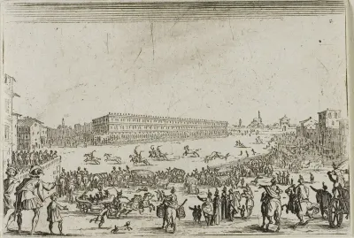 The Horse Race at the Pitti Palace, in Florence, from The Caprices
