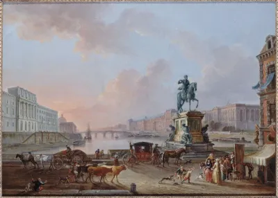 The Hôtel des Monnaies, The Pont Royal and The Louvre, from the Pont Neuf, circa 1775