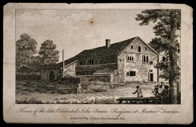The house of Jean-Jacques Rousseau, in Môtiers, Val-de-Travers, Switzerland