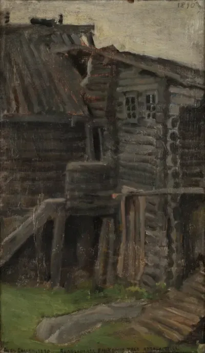 The house of rune singer Pahkomi at Akonlahti