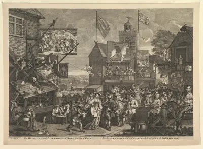 The Humours and Diversions of the Southwark Fair / Les Bizarerries et Les Plaisirs de La Foire de Southwark