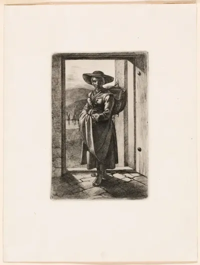 The Hungarian Woman Standing in the Door
