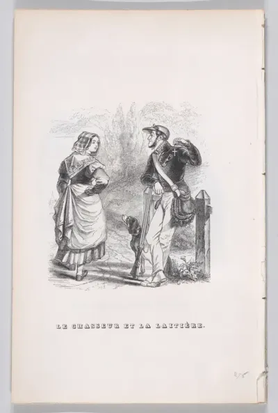 The Hunter and the Milkmaid, from "The Complete Works of Béranger"